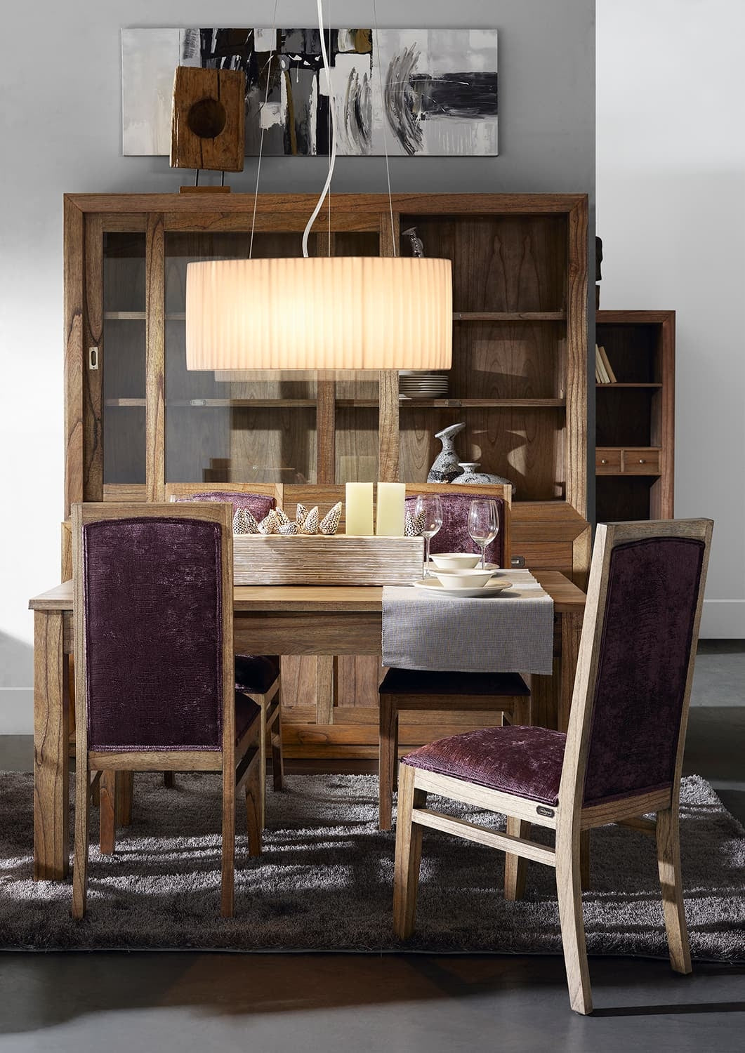 Esstisch mit 2 schubladen Merapi Natürlich (2)