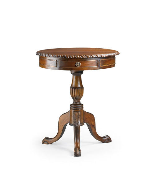 Esstisch Runder mit 2 schubladen Vintage Nussbaum