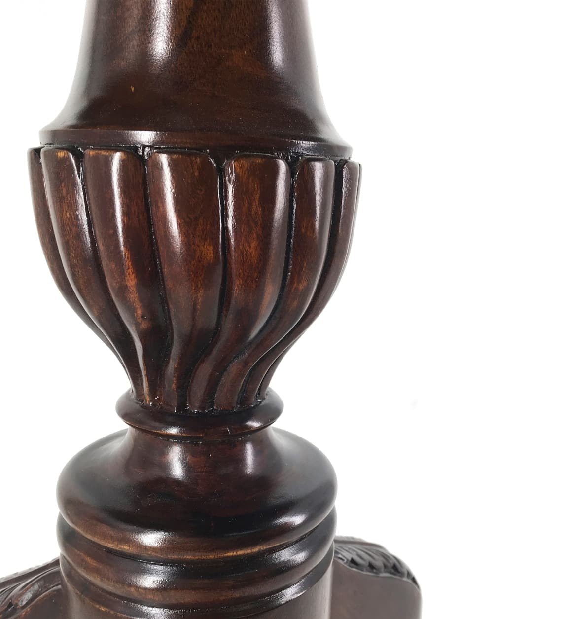 Esstisch Runder mit 2 schubladen Vintage Nussbaum (4)