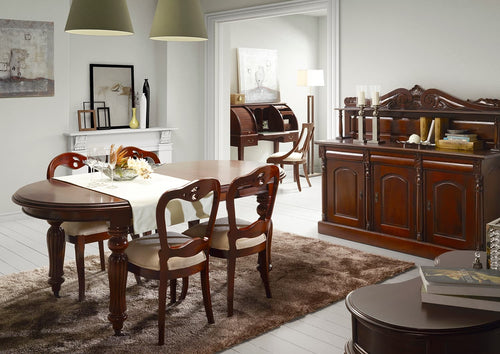 Esstisch Ausziehbarer Vintage Oval Nussbaum (1)