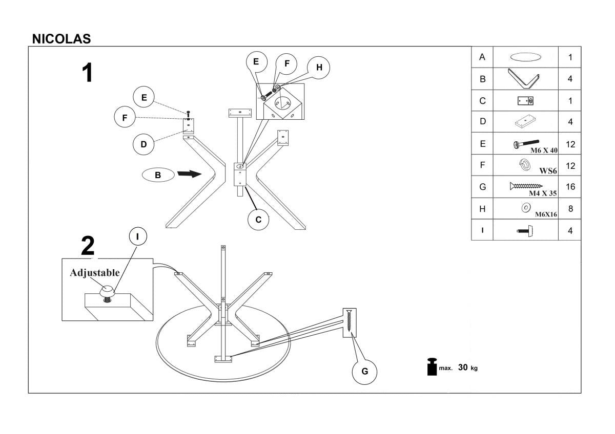 Esstisch Runder Nicorei Eiche (10)