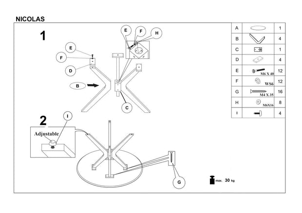 Esstisch Runder Nicorei Eiche (10)