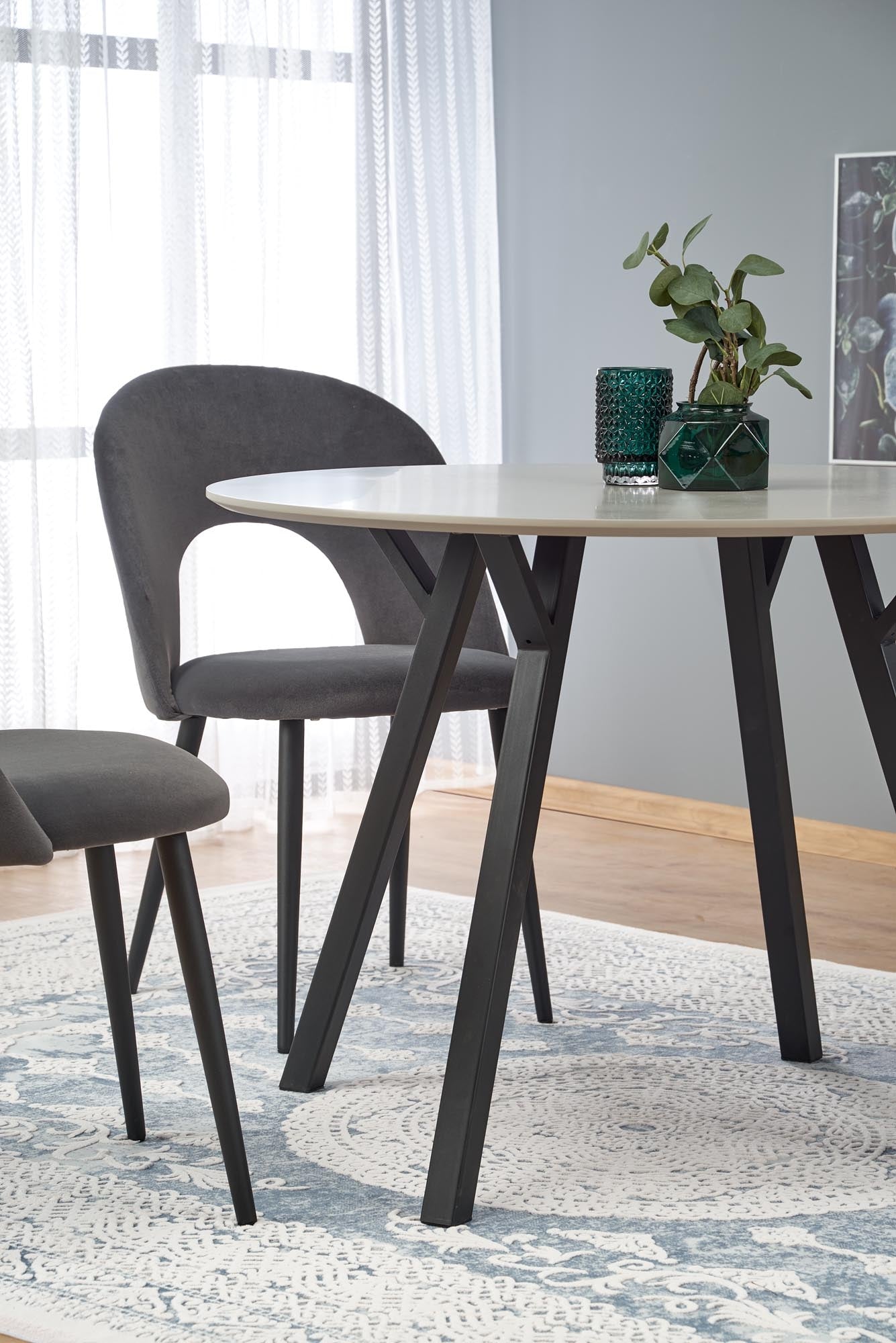 Esstisch Runder Ballari Grau (2)