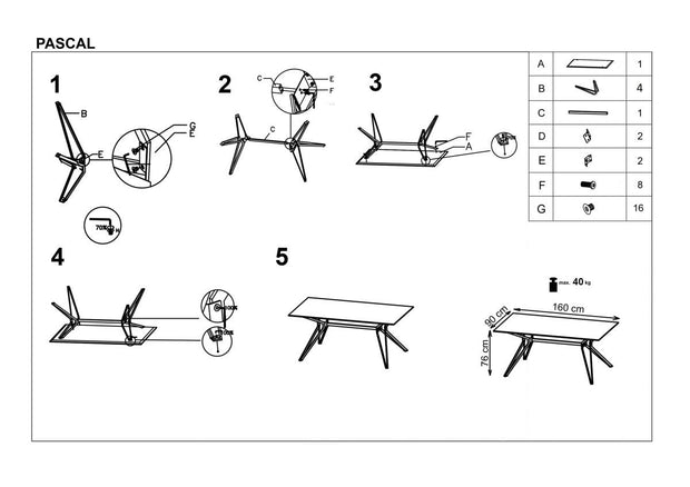Esstisch Pascaris Weiß (8)