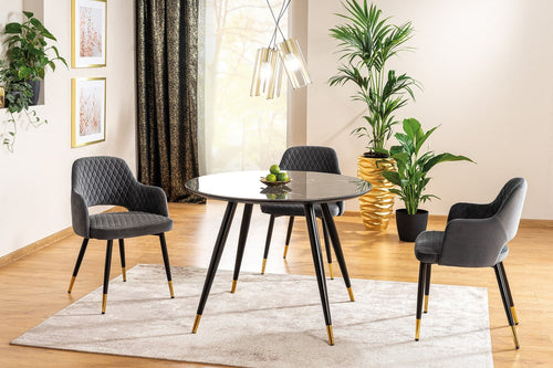 Esstisch Runder Cynder II Schwarz (1)