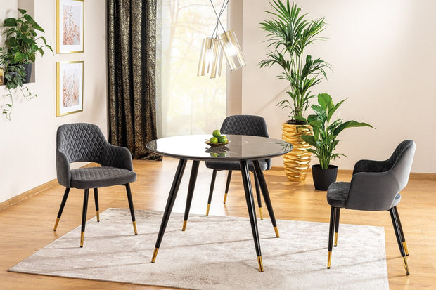 Esstisch Runder Cynder II Schwarz (1)