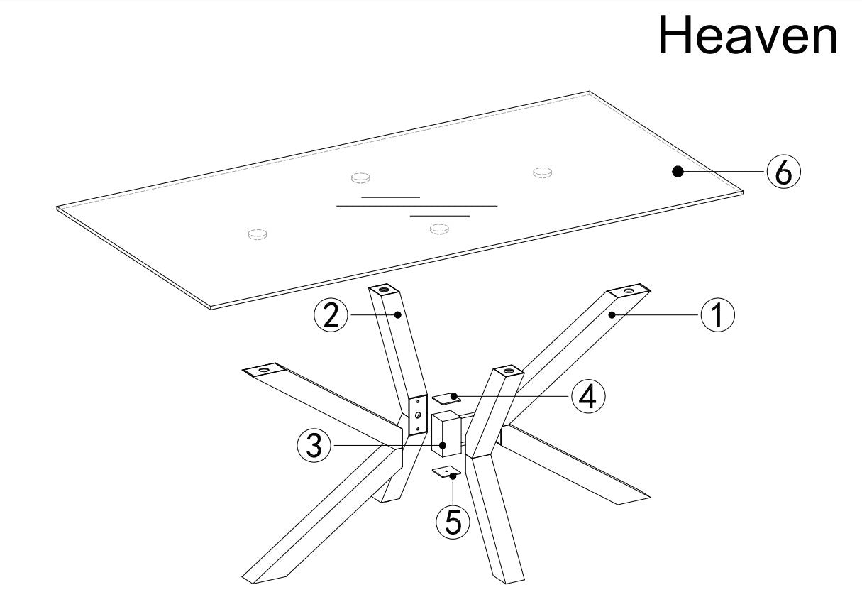 Esstisch Heaven Small Schwarz (7)