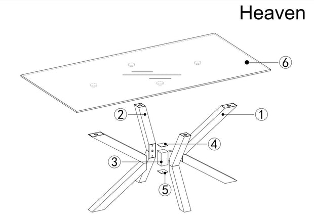 Esstisch Heaven Small Schwarz (7)