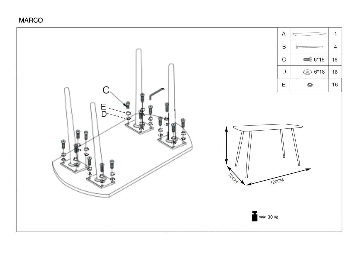 Esstisch Marciano Weiß (13)