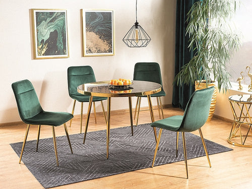 Esstisch Runder Caitlyn Schwarz (1)