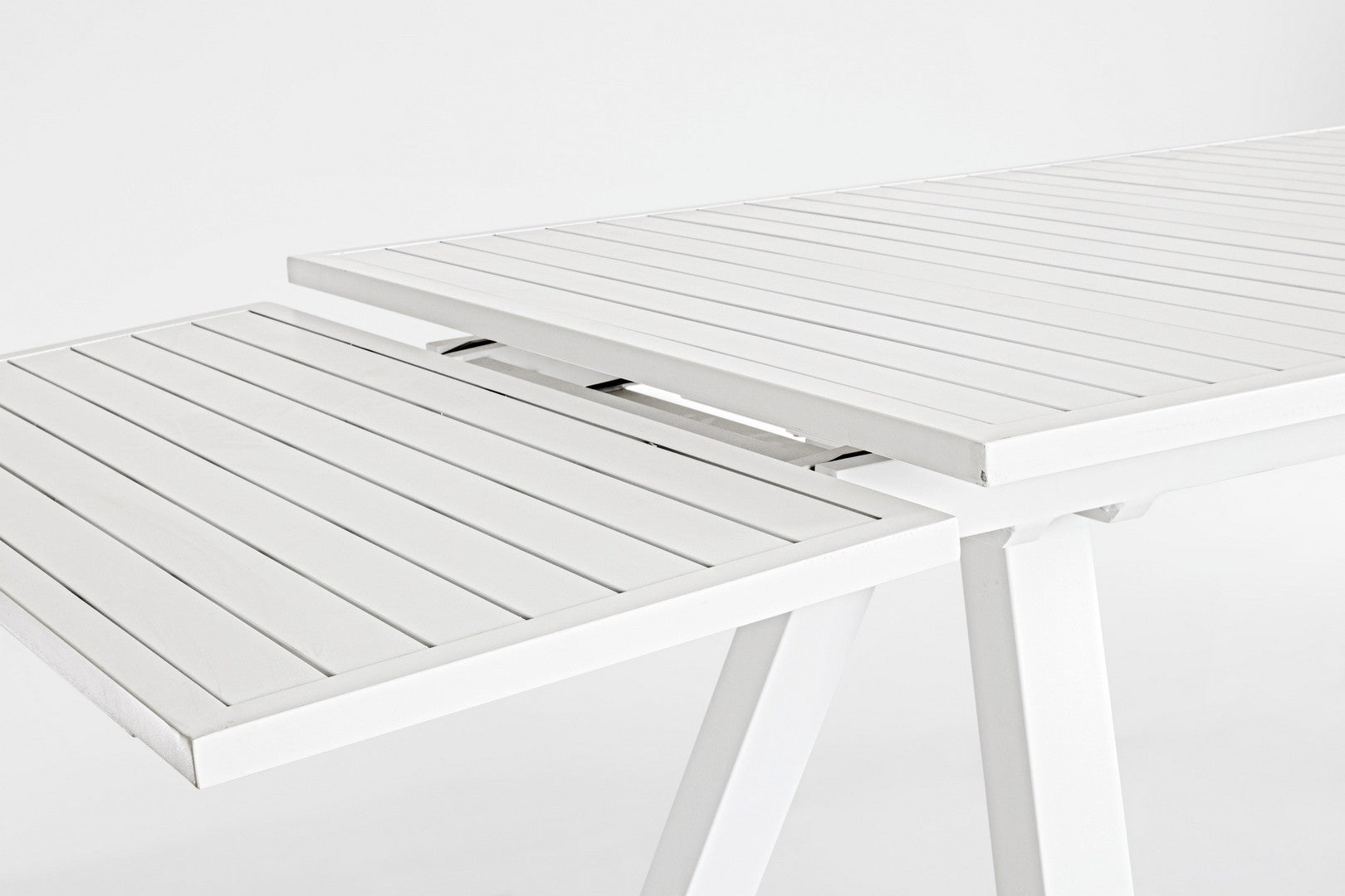Ausziehbarer Gartentisch Crozet Weiß (7)