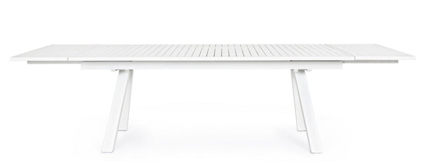 Ausziehbarer Gartentisch Crozet Weiß (5)