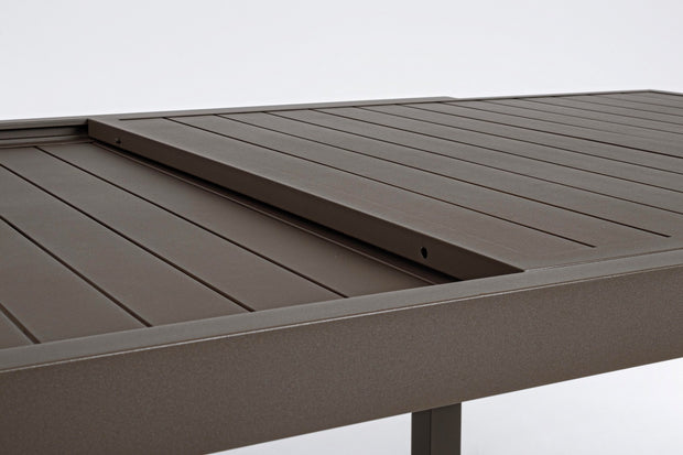 Ausziehbarer Gartentisch Hilde Cappuccino (6)