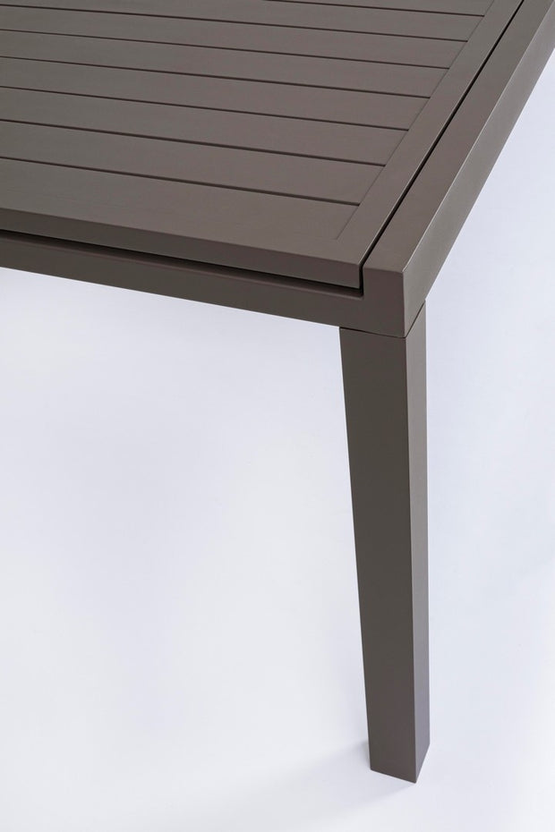 Ausziehbarer Gartentisch Hilde Cappuccino (5)