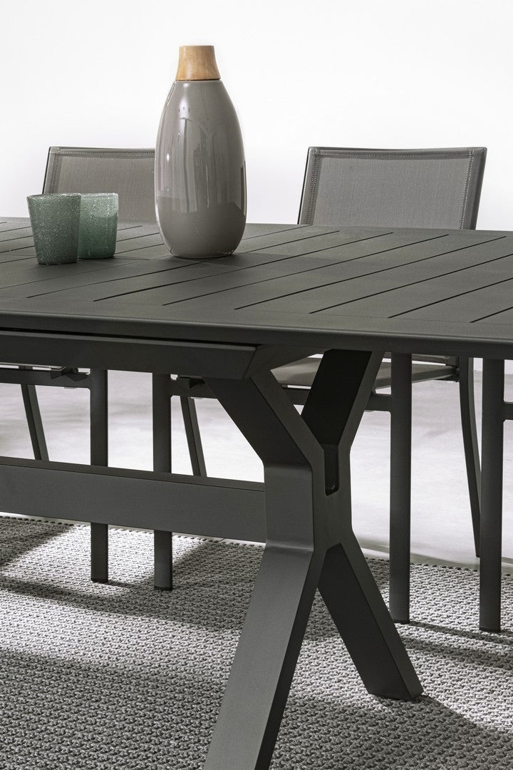 Ausziehbarer Gartentisch Konnor Large Anthrazit (4)