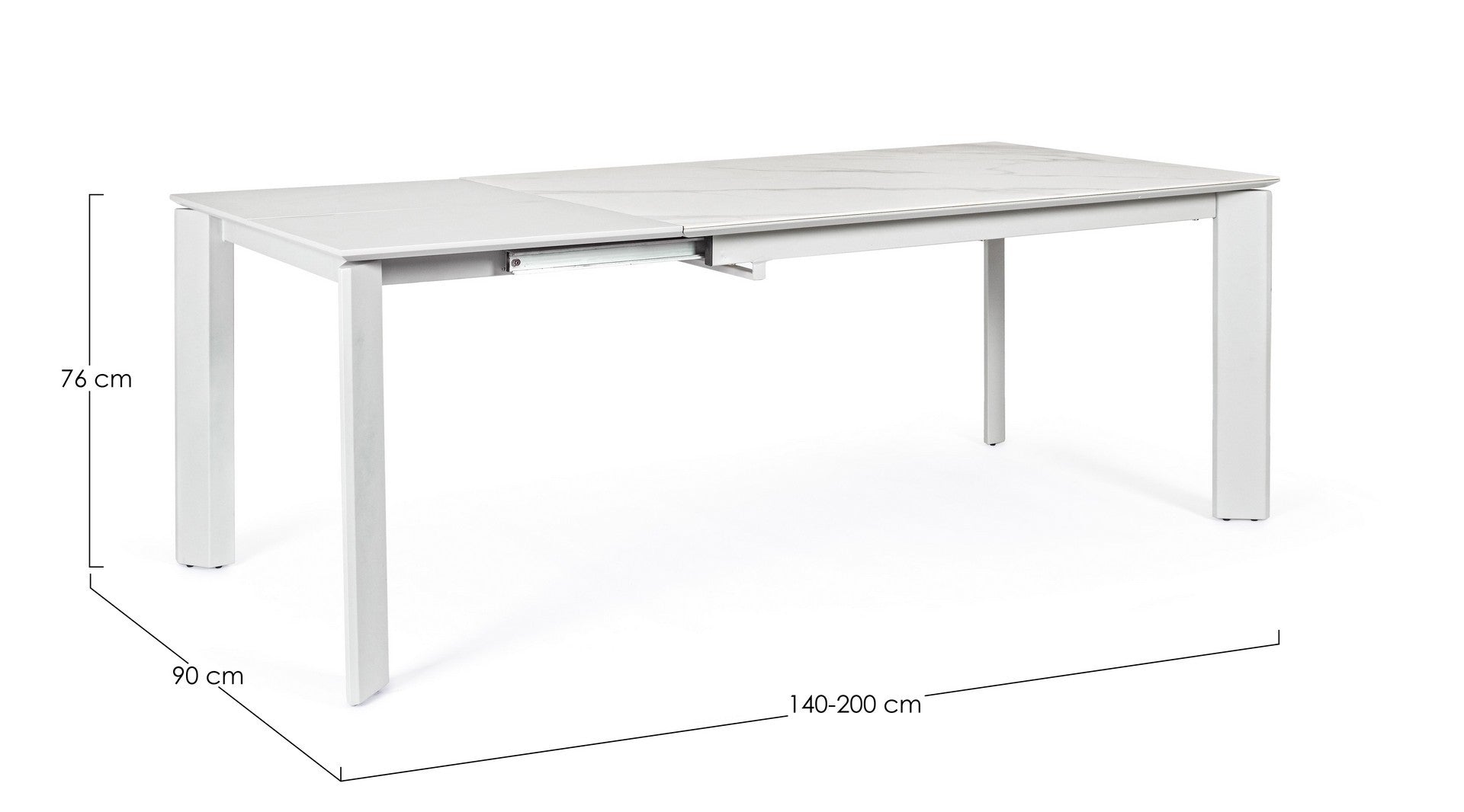 Esstisch Ausziehbarer Briva Small Grau (7)