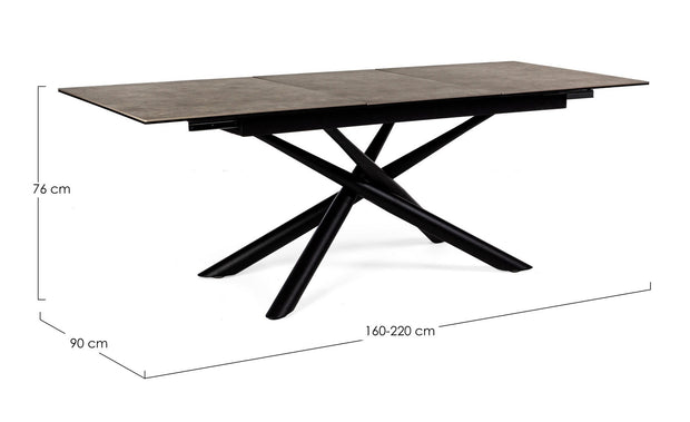 Esstisch Ausziehbarer Seyfert Large Cappuccino (9)