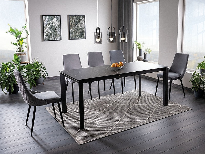 Esstisch Ausziehbarer Metrapolaris Schwarz (1)