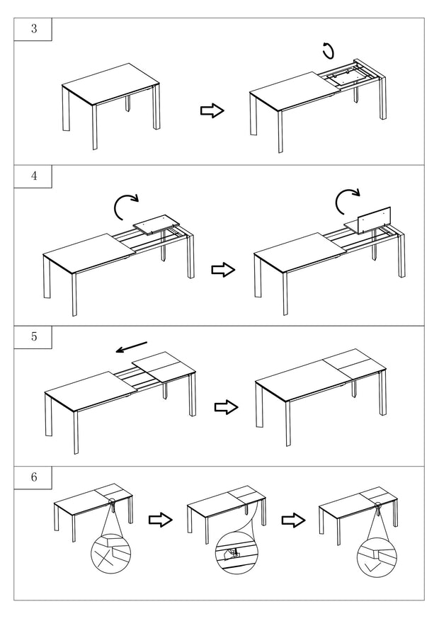 Esstisch Ausziehbarer Metrapolaris Schwarz (11)