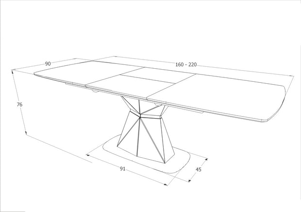 Esstisch Ausziehbarer Corentin Grau (16)