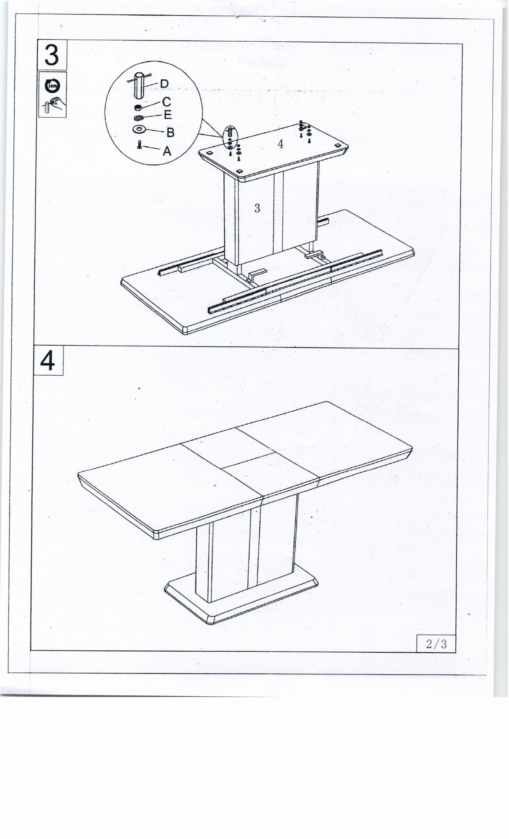Esstisch Ausziehbarer Dalinda Weiß (3)