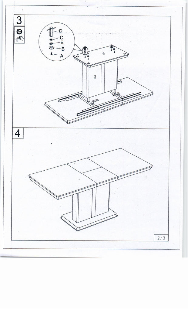 Esstisch Ausziehbarer Dalinda Weiß (3)