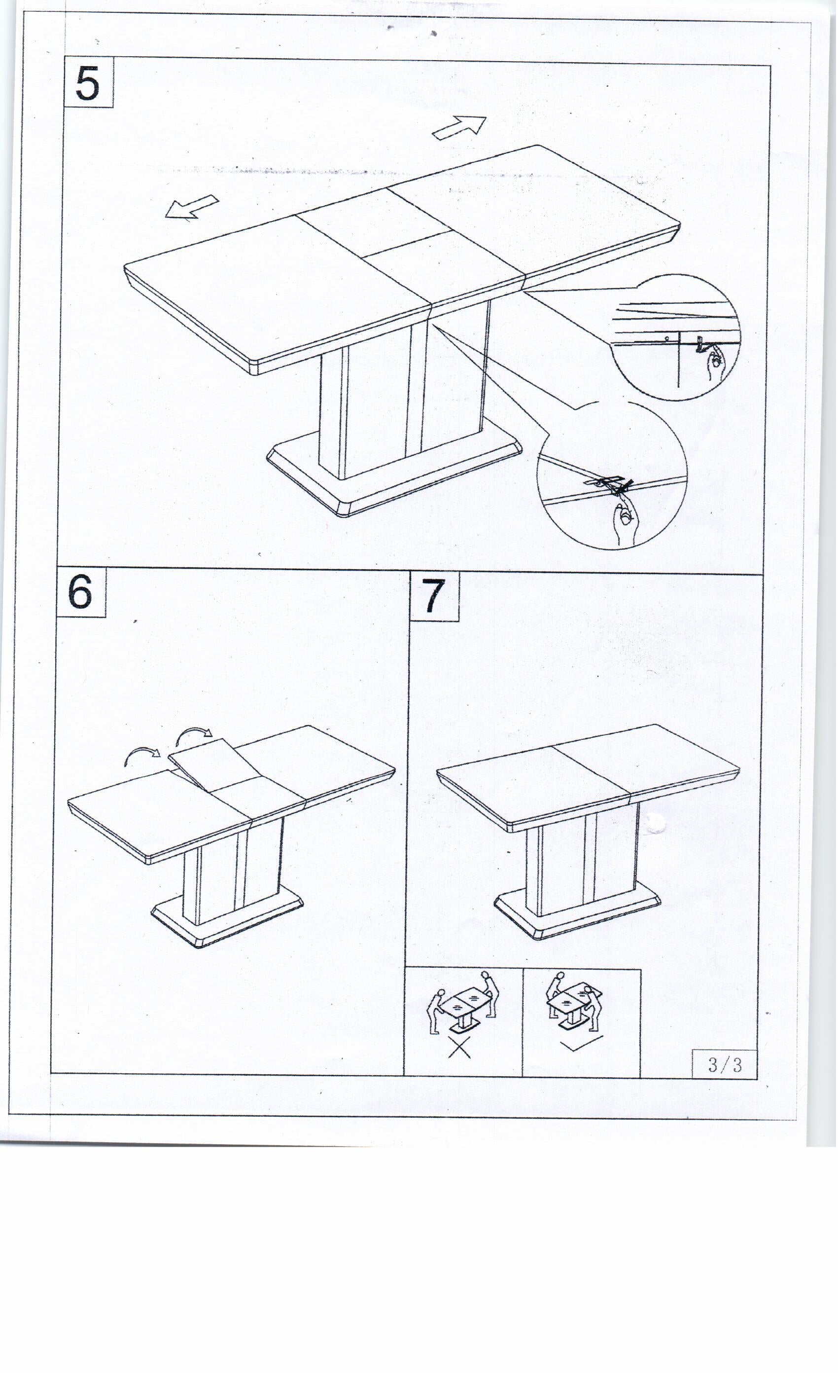 Esstisch Ausziehbarer Dalinda Weiß (4)