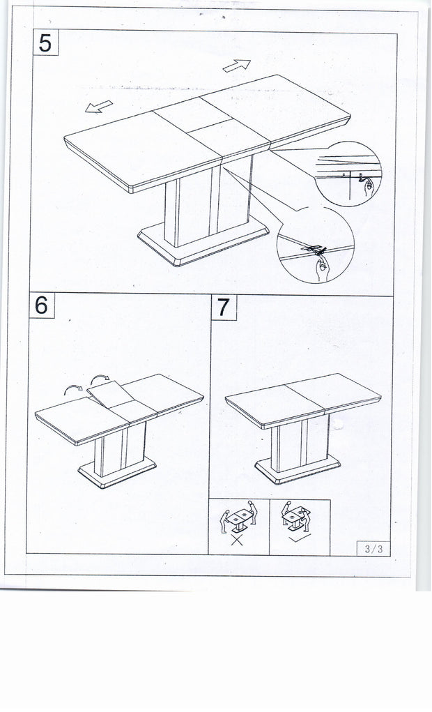Esstisch Ausziehbarer Dalinda Weiß (4)
