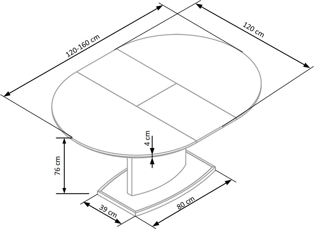 Esstisch Ausziehbarer Federigo Weiß (7)