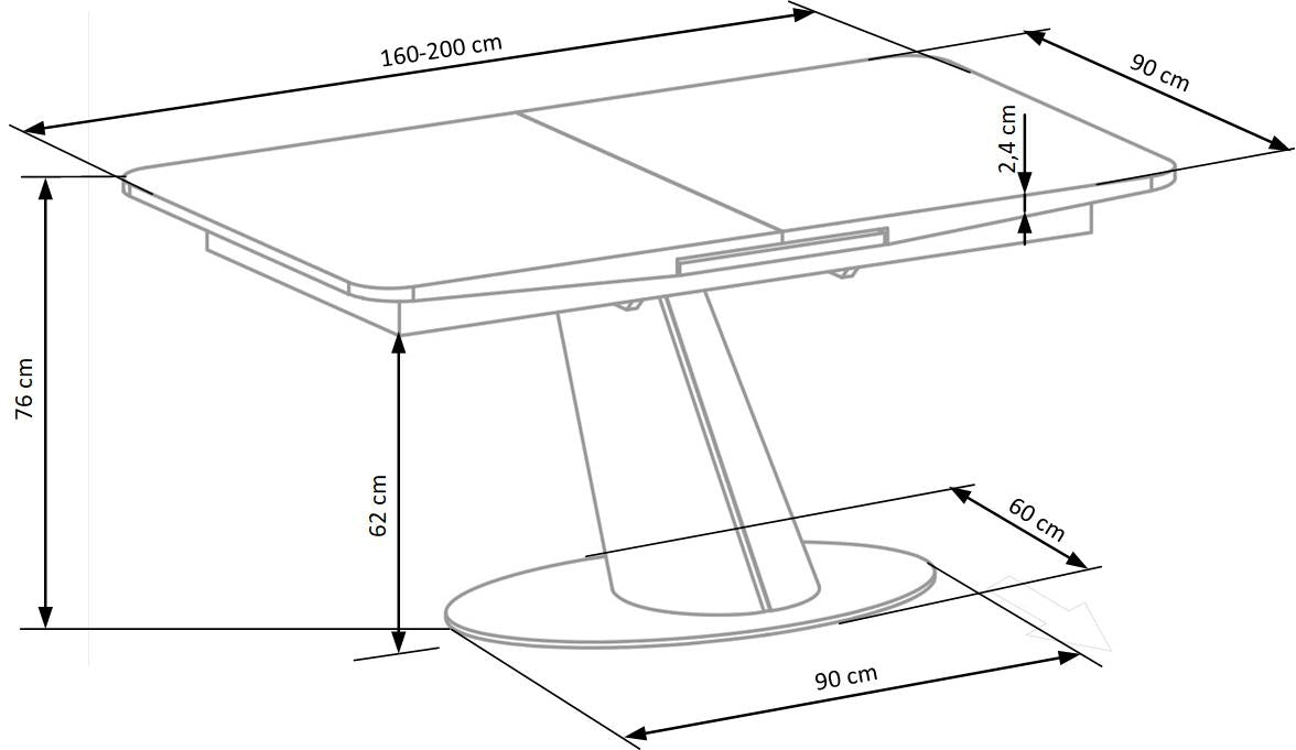 Esstisch Ausziehbarer Odette Weiß (15)