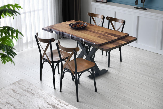 Esstisch Ausziehbarer Otto 1091 Nussbaum (2)