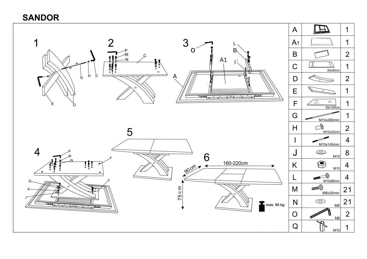 Esstisch Ausziehbarer Sander Eiche (2)