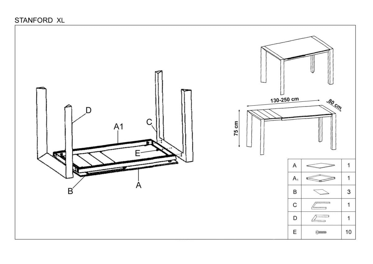 Esstisch Ausziehbarer Stanislav XL Weiß (8)