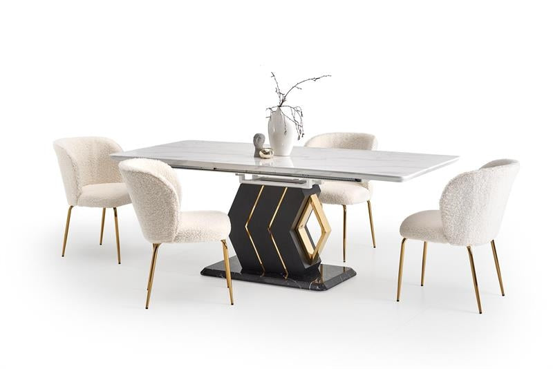 Esstisch Ausziehbarer Vinnie Marmor (3)