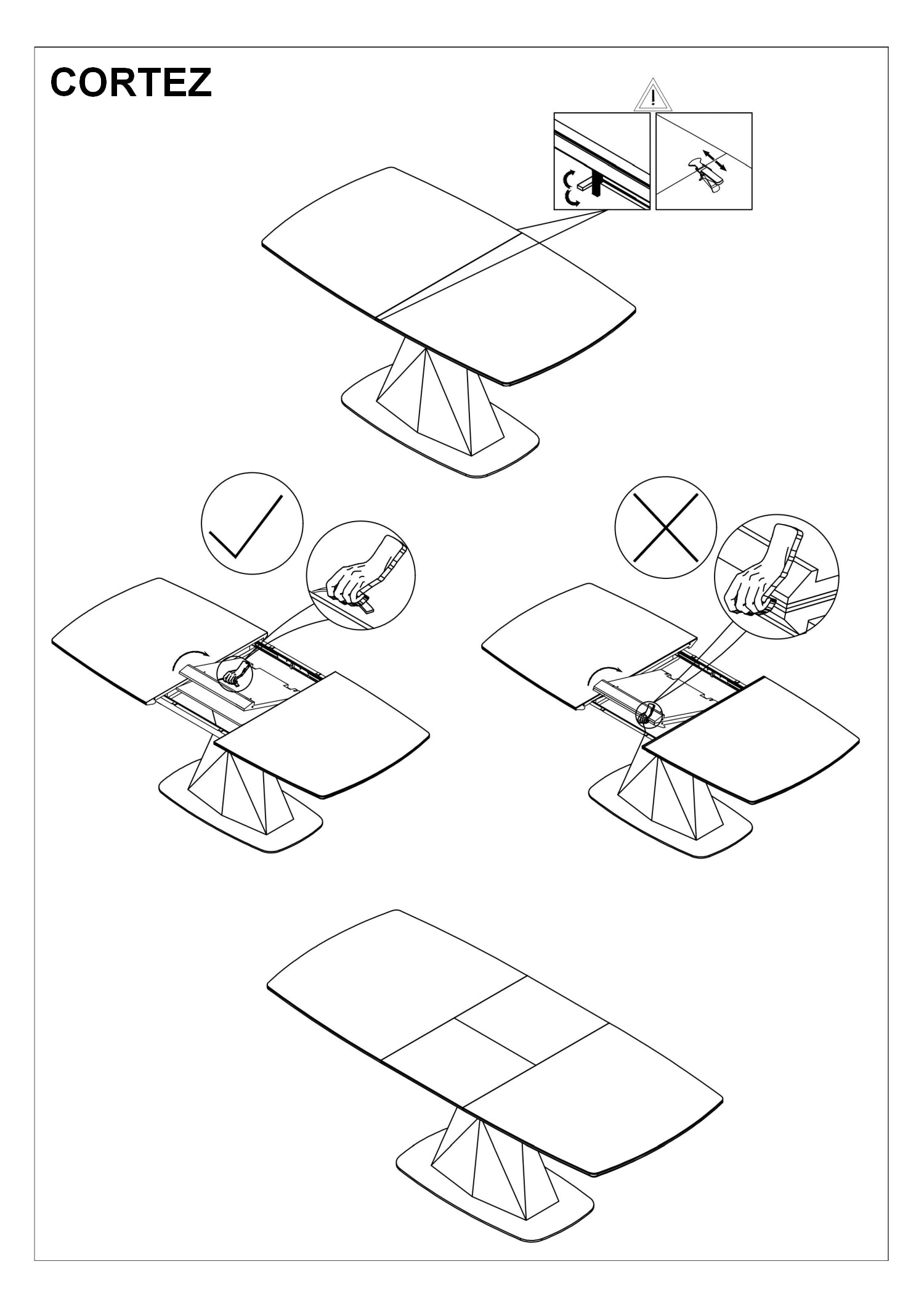 Esstisch Ausziehbarer Corentin Weiß (9)