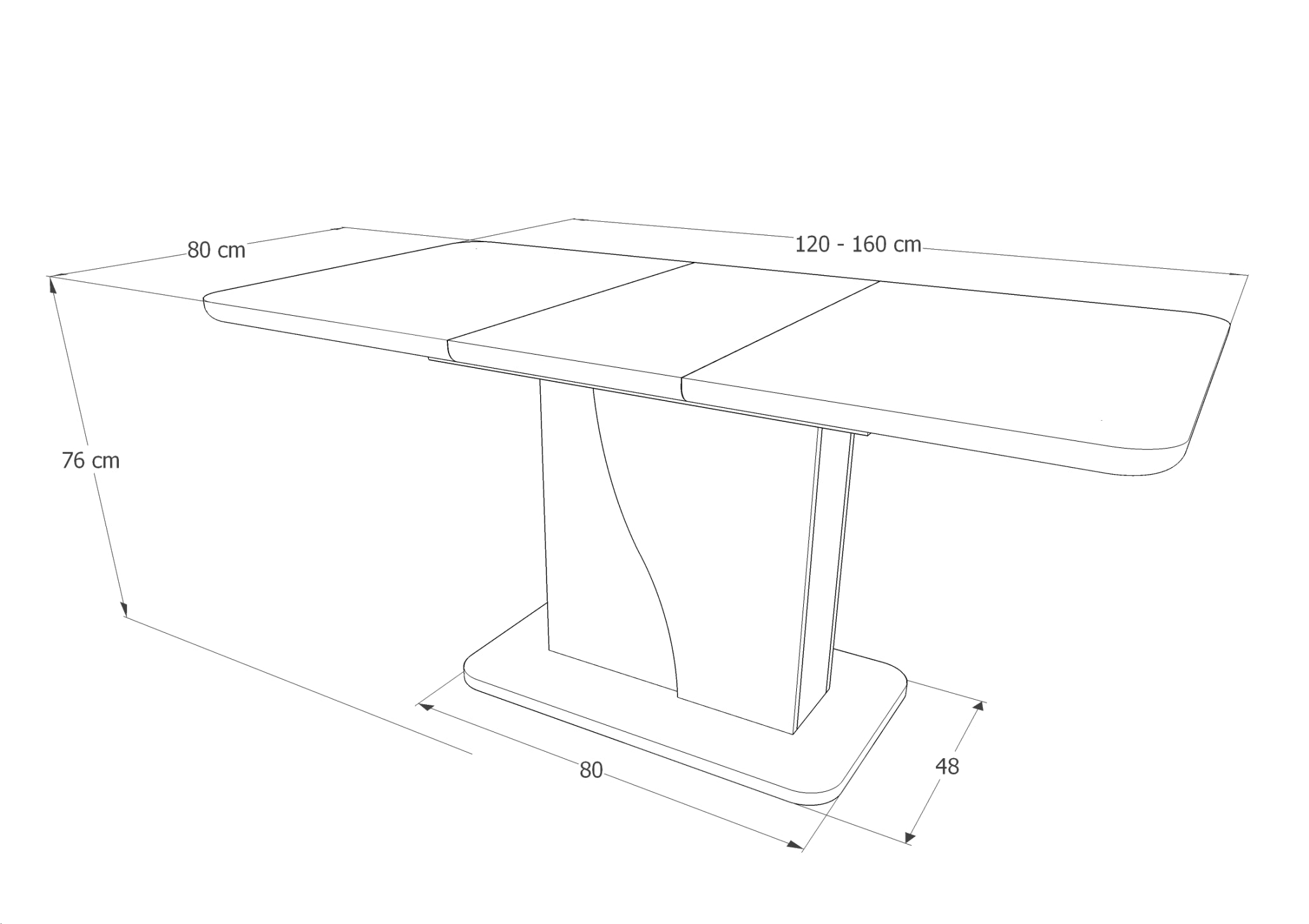 Esstisch Ausziehbarer Sylvius Weiß (3)