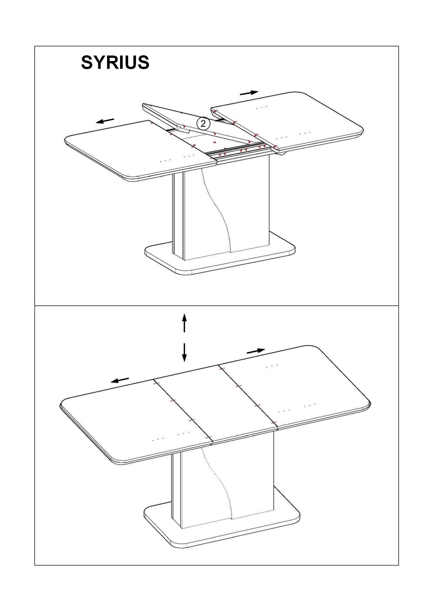 Esstisch Ausziehbarer Sylvius Weiß (4)