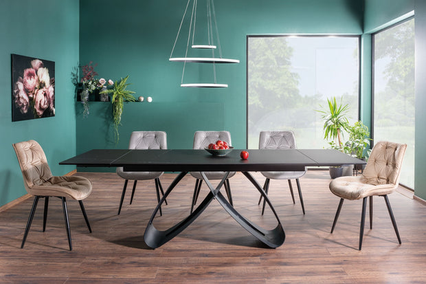 Esstisch Ausziehbarer Sahara Schwarz (3)