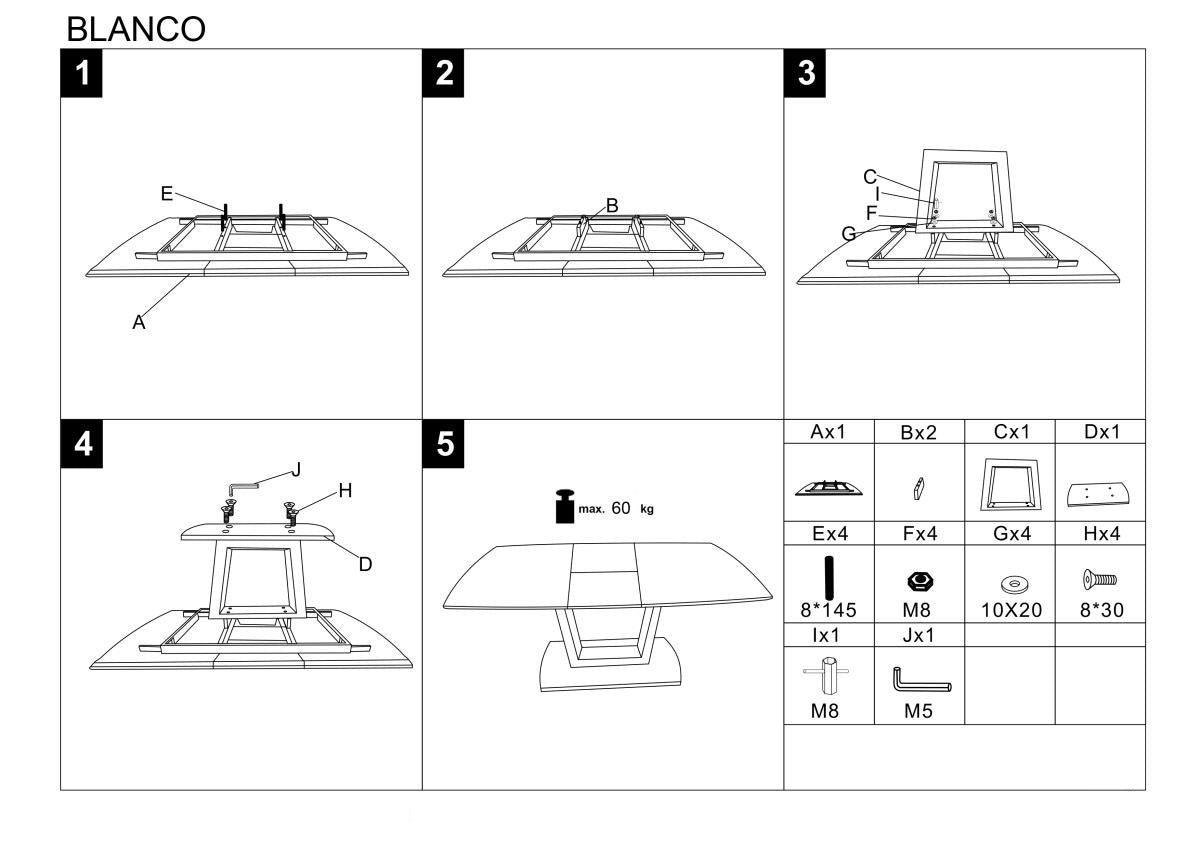 Esstisch Ausziehbarer Blanchard Marmor (17)