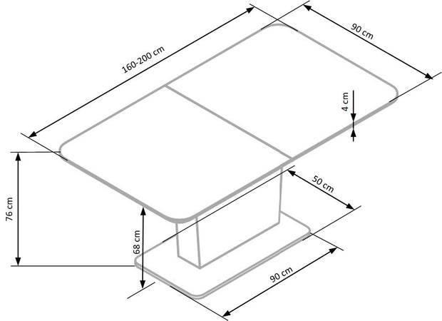 Esstisch Ausziehbarer Bonnye Weiß (15)