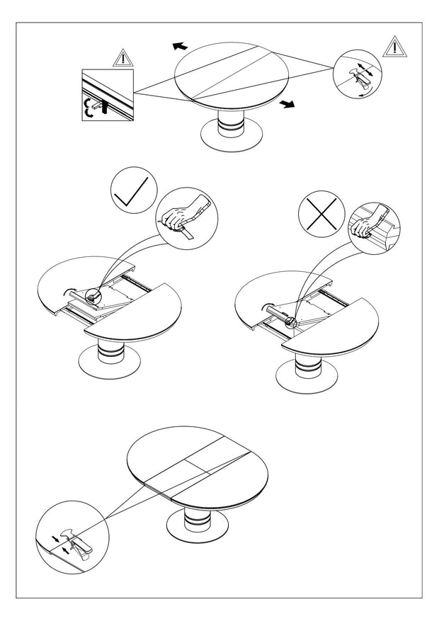 Esstisch Ausziehbarer Soraya Weiß (7)