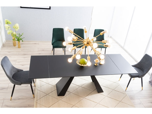 Esstisch Ausziehbarer Samael Schwarz (5)