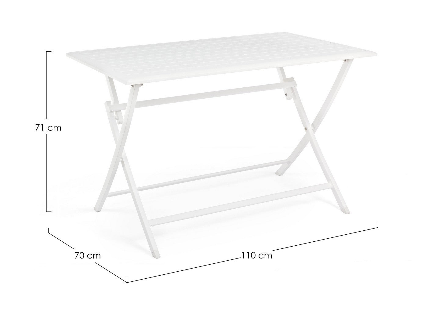 Klapptisch Garten Elin Weiß (5)