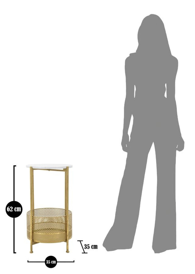 Beistelltisch Basket Weiß (7)