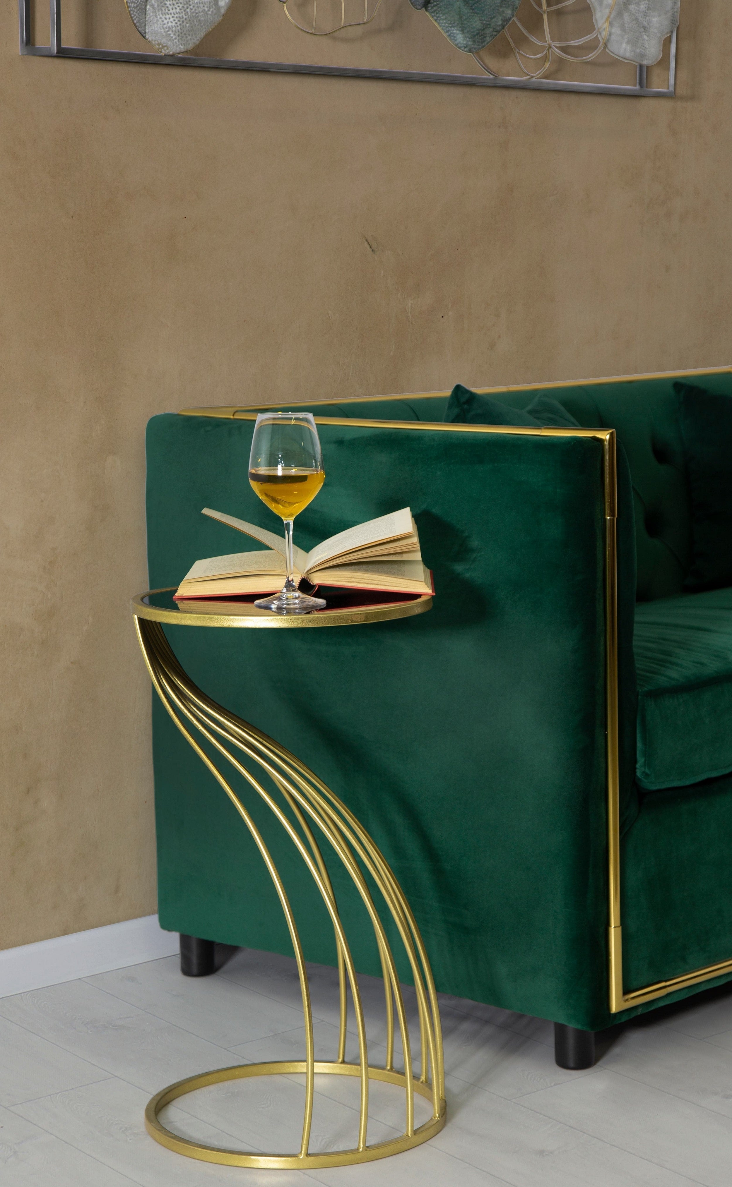 Beistelltisch Flush Glam Small Schwarz (1)