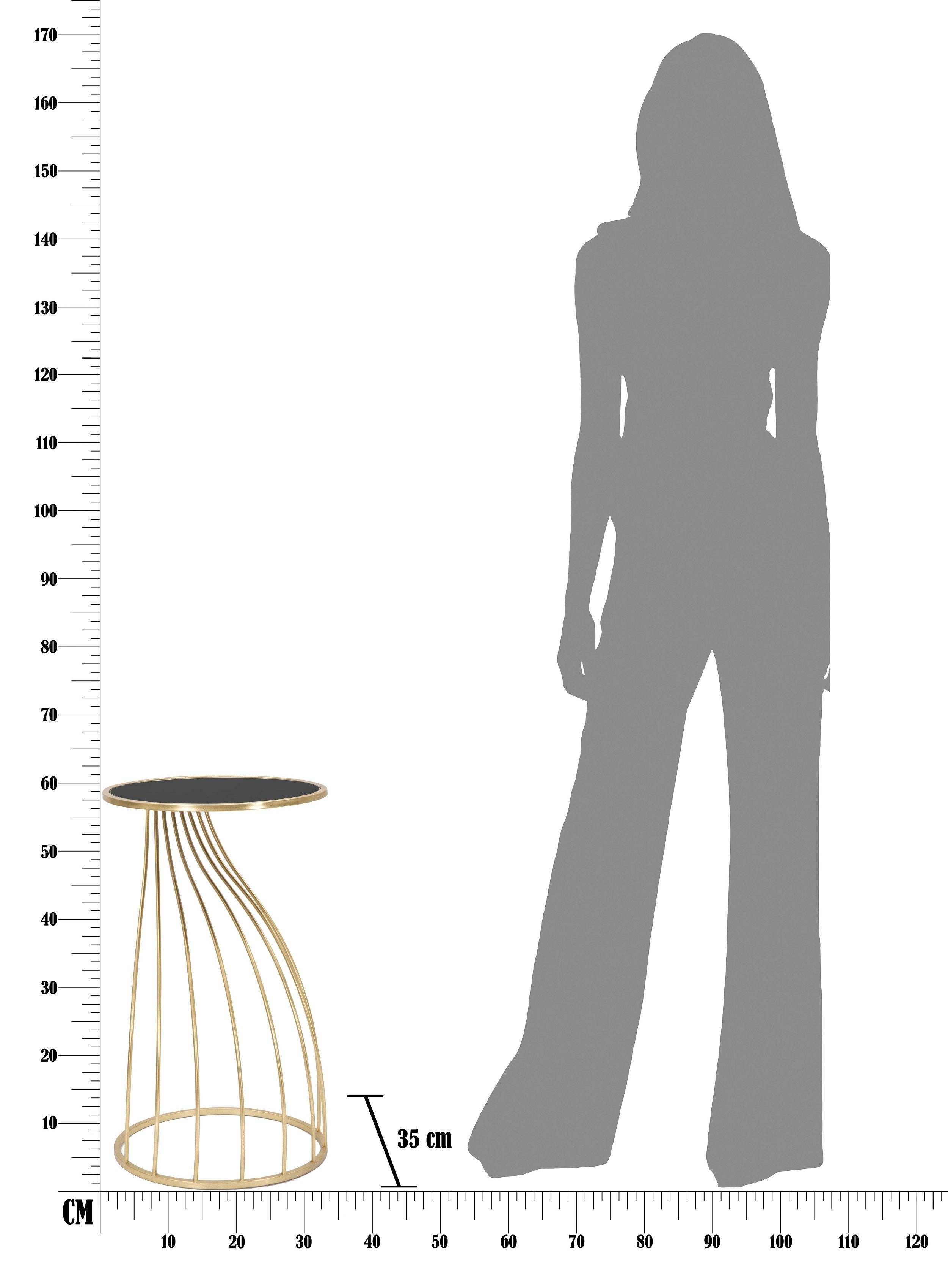 Beistelltisch Flush Glam Small Schwarz (8)