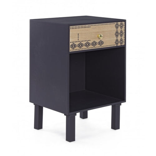 Nachttisch mit 1 schublade Argun Schwarz
