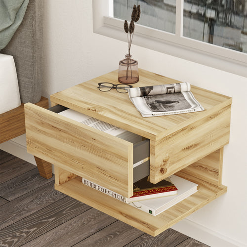 Nachttisch mit 1 schublade, Luvio LV27-KE Eiche (1)