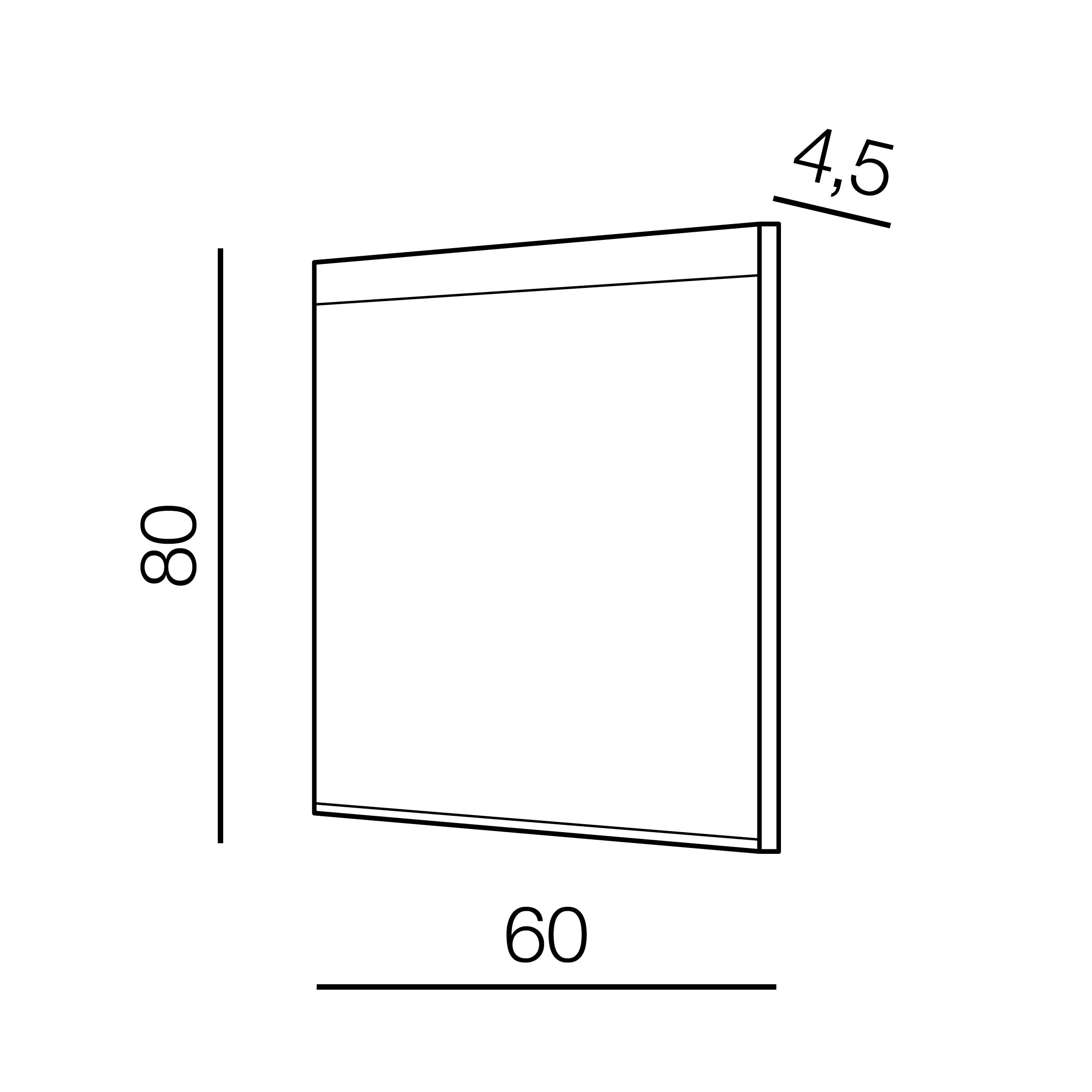 Wandspiegel mit LED-Beleuchtung Andromeda 80 x 60 cm Transparent (2)
