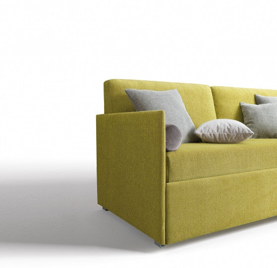 Tagesbett mit 2 schubladen, aus Stoff Lantanis Gelb (2)